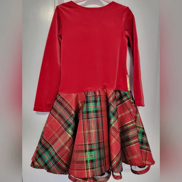 Christmas dress size 4 by Bonnie Jean-Macy's. - Picture 3 of 4